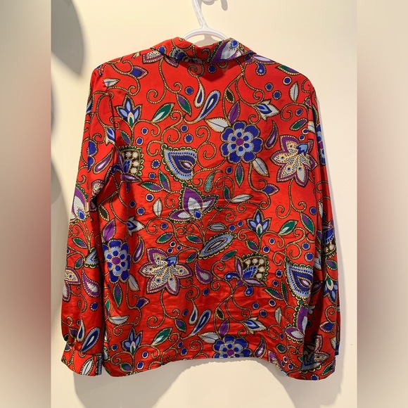 Vintage Funky Paisley Print Blouse - Picture 3 of 3